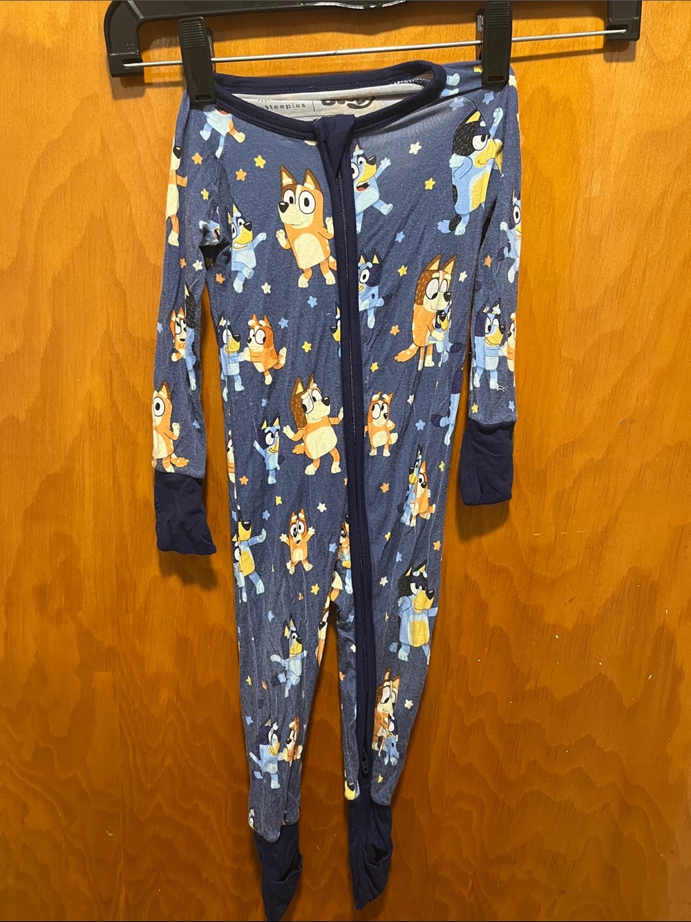 Little Sleepies Bluey Print Footed One-Piece